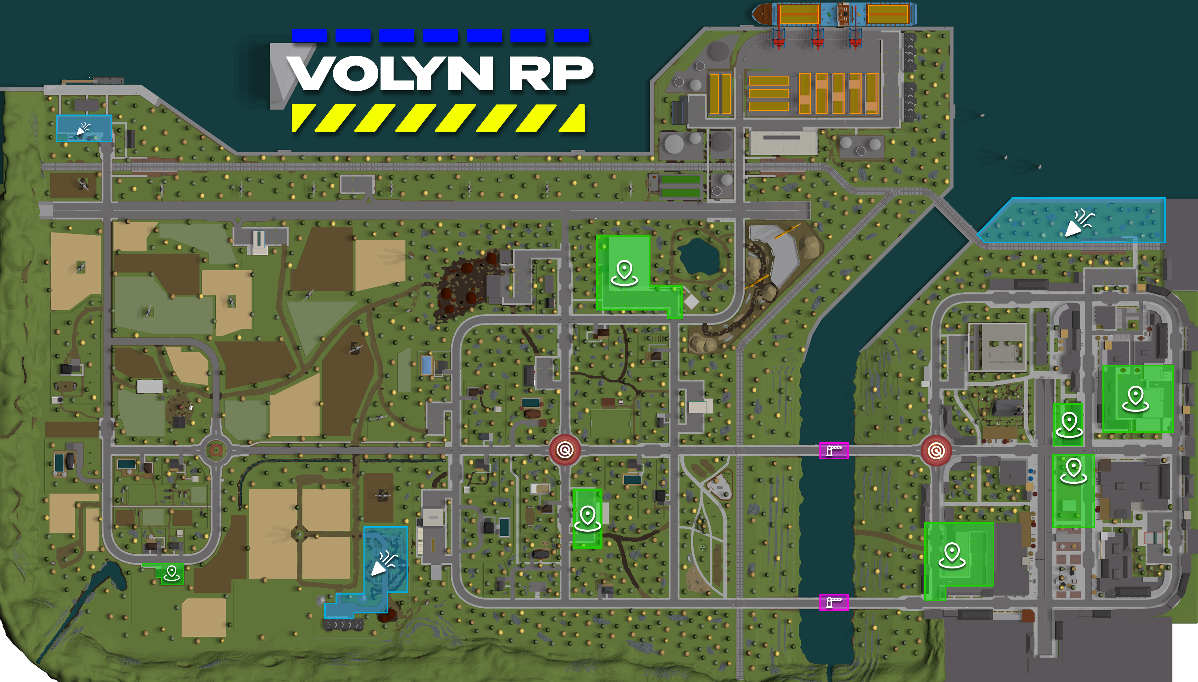 Карта зон VolynRP